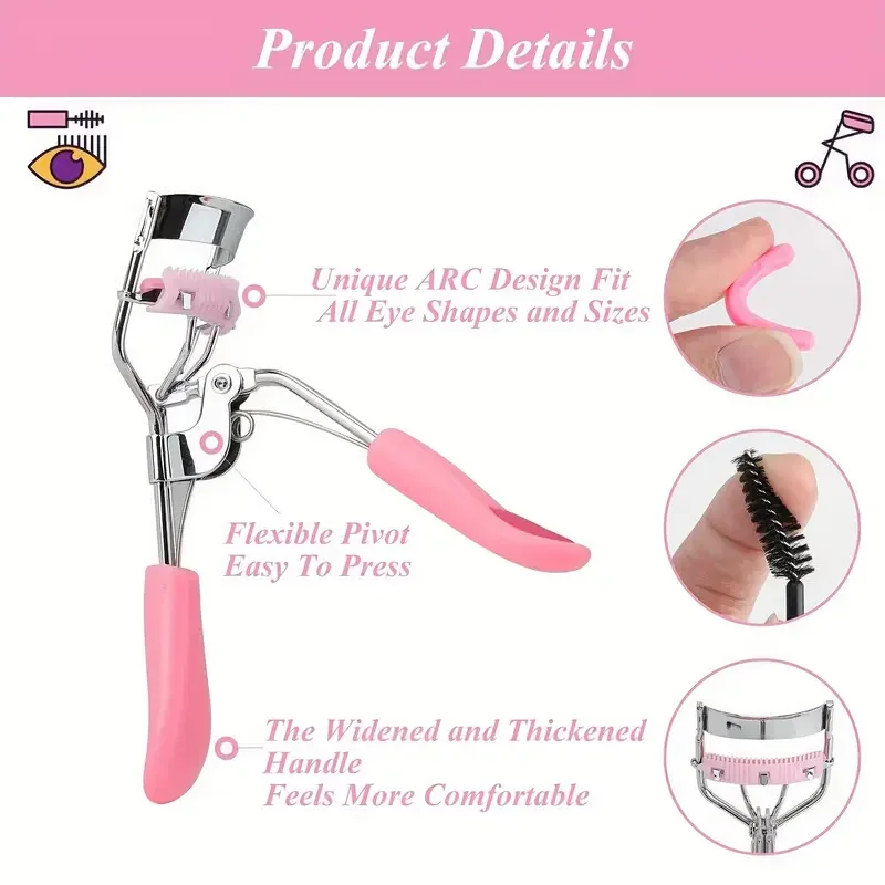 Eyelash curler comb, long-lasting eyelash curler, eyelash curler, fan-shaped eyelash curler, cosmetic curling false eyelashes