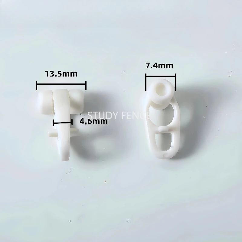 

50pcs Curtain track pulley small pulley Old style plastic track pulley Curtain hook roller