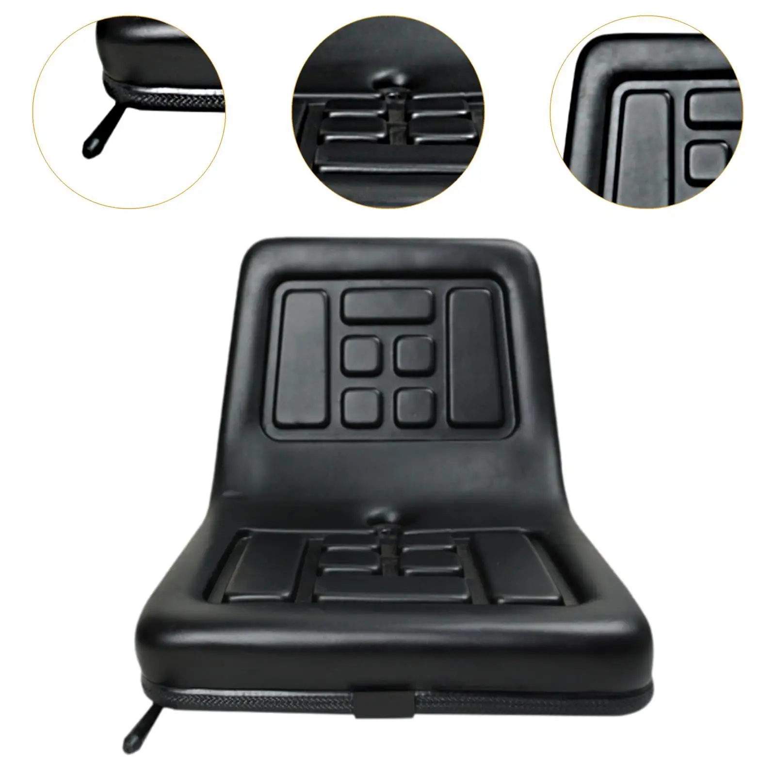 Universal Ergonomic W/ Adjustable Sliding Rails Slidable Tractor Seat for Tractors Backhoe Skid Loader Farm Machinery Dozer