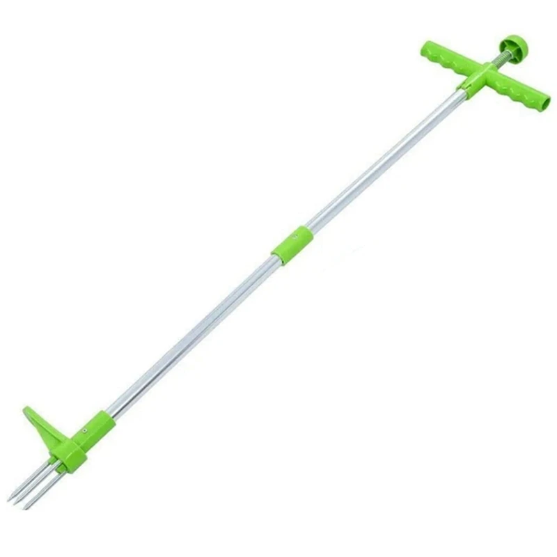 New Detachable Weed Puller With Long Handle Aluminum Tube Manual Weed Removal Tool