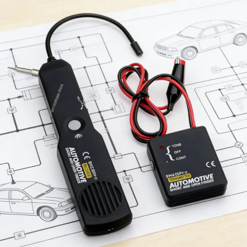 EM415 PRO Automotive Short Circuit Finder 6-42V DC Universal Car Short Cable Tracker Open Wire Finder Diagnostic Tool