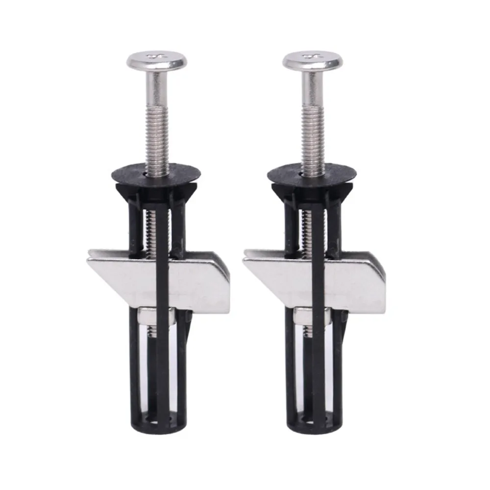 2Pcs Heavy Duty Toilet Seat Fastener Bolt Kit Universal Stainless Steel Toilet Seat Screws Replacement Kit Expansion Screw