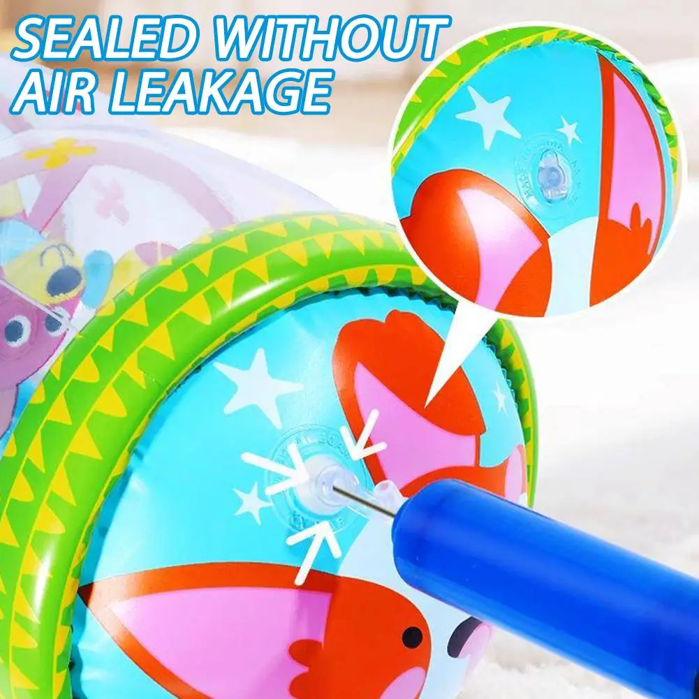 Inflatable Baby Crawling Roller Toys Built-In Bell Toy Developmental Exercise Roller for Infant Toddler 0 6 12 Months - view 3