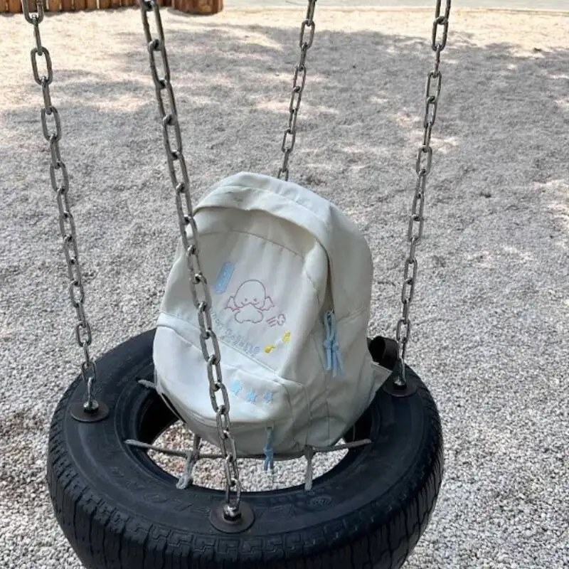 Cartoon Kawaii Cute Embroidery Japanese Backpacks Casual Fashion Ins Women Travel Rucksacks Sweet Y2k Preppy Students Schoolbags