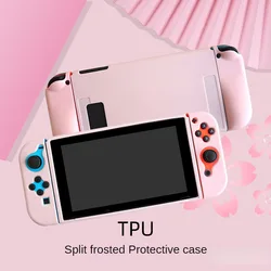 For Nintendo Switch Game Console Matte Transparent Split TPU Protective Case Soft And Thin Protective Case