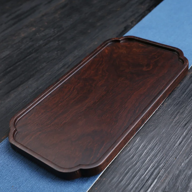 

Tea Tray Small Ebony Whole Piece of Solid Wood Dry Soaking Tai Tin Tea Table Household Tea Sea Hotel Log Tray