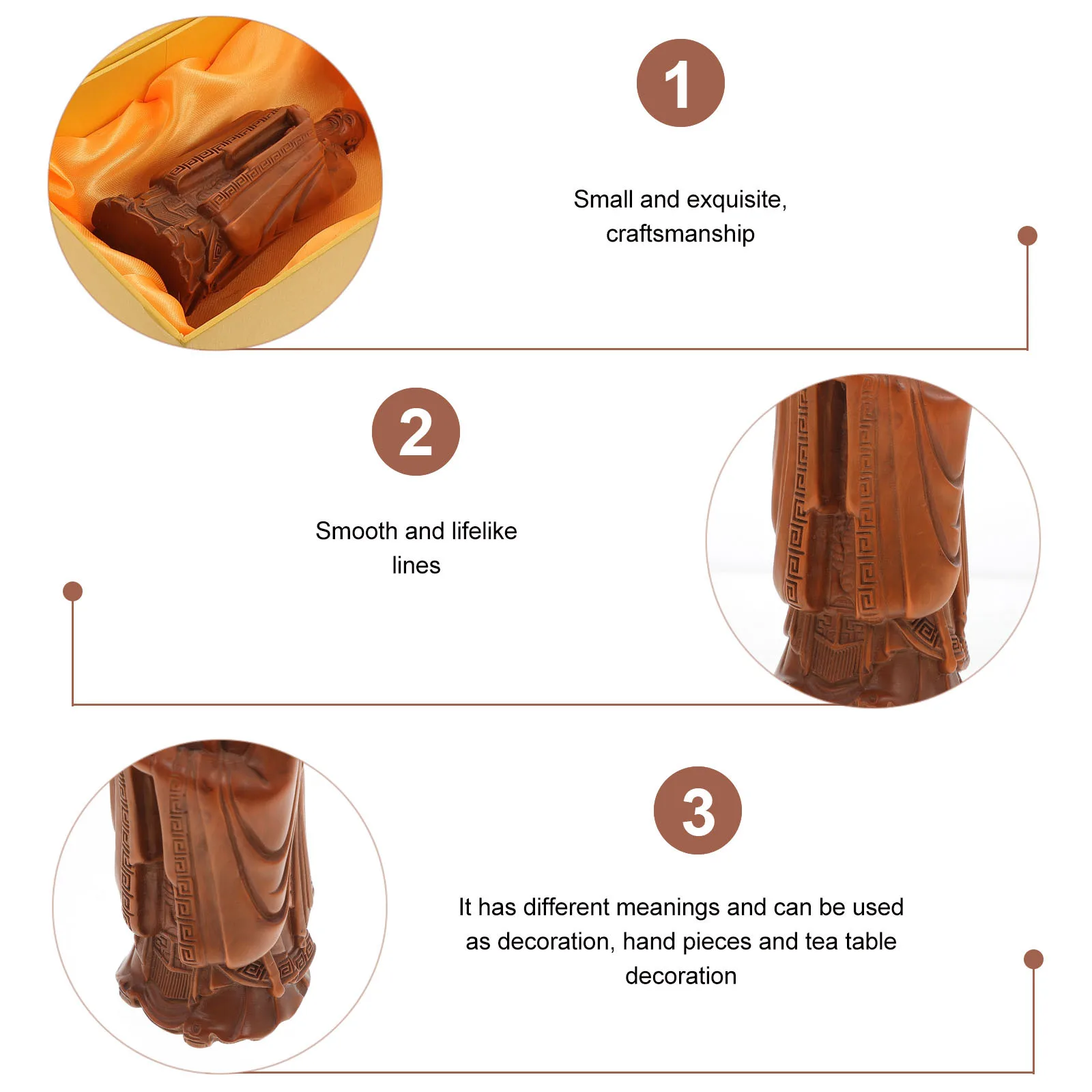 

Wooden Confucius Statue Craftsmanship Delicate Desktop Ornament Unique Home Office Decoration Confucius Decor Wood Adornment