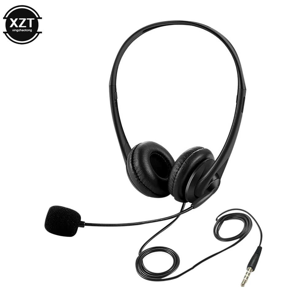 

Computer Laptop Headphone with Noise Cancelling Microphone Chatting Network Teaching Video Conferencing USB Wired Headset