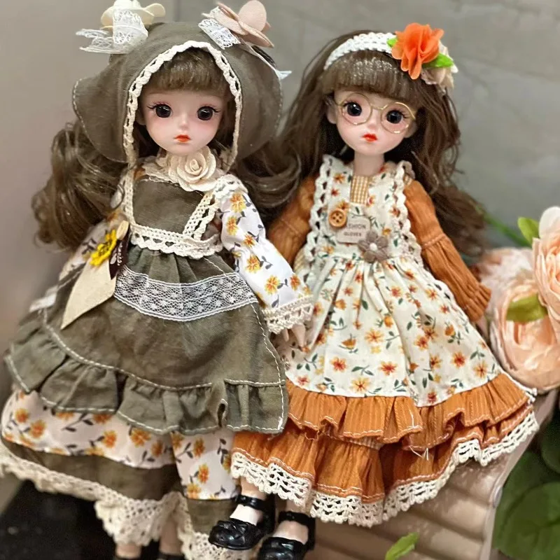 

AL Mori, дорожная кукла 30 см, 6 очков, комплект детской одежды BJD, одна кукла для девочек, кукла принцессы, игрушка