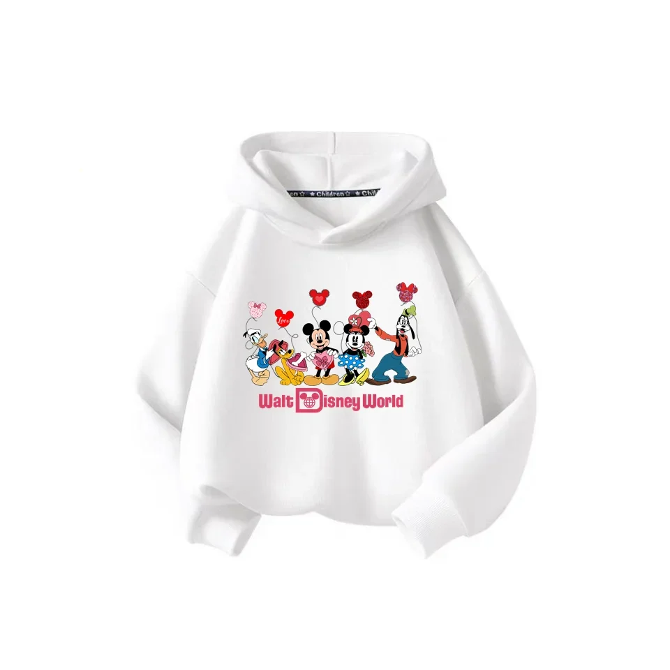 Disney Comics anime Mickey Minnie Mouse Hoodie Kids Girl Boys Sweatshirt Hoodie Cartoon kids Cute clothes Baby top jumper