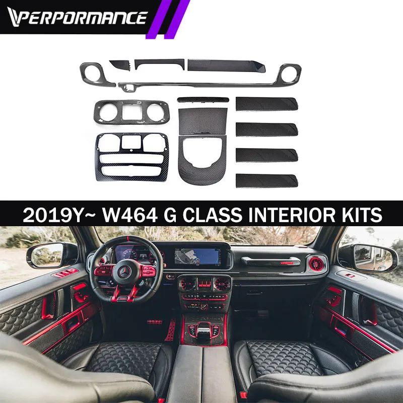 

2019Y-2024Y W463A W464 G500 G63 dry carbon fiber car auto body Interiors kits accessories para auto for Mercedes benz G class