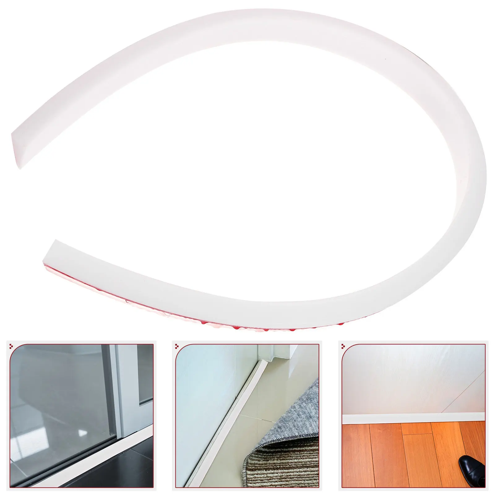 Shower Water Splash Guard 50Cm Silicone Waterproof Threshold Seal for Bathroom Door Bottom Dam Bathtub Water Blocker