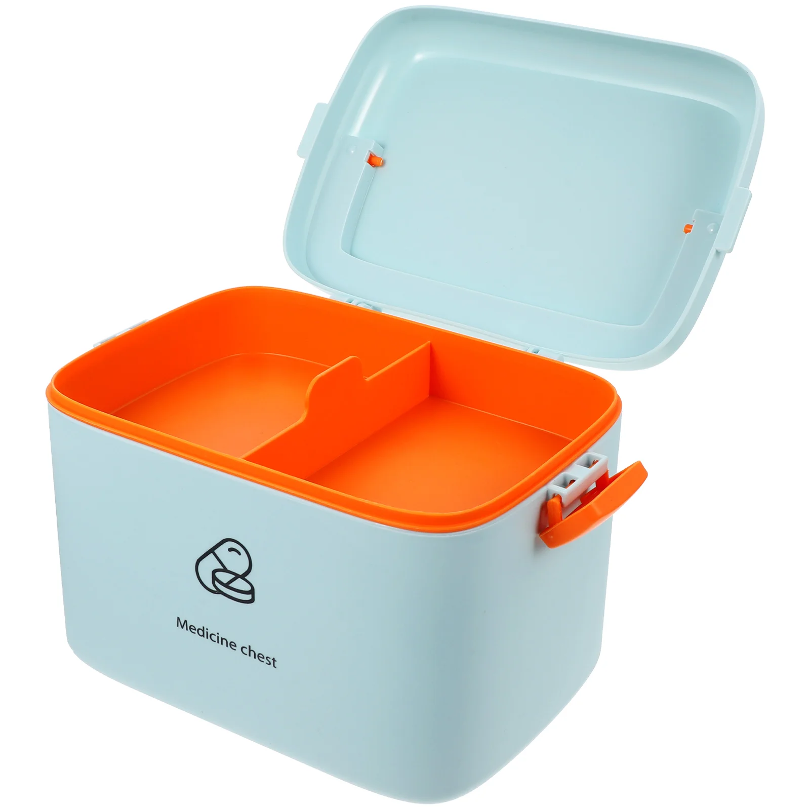 Sturdy Double-Layer Large Capacity Household First Aid Box Sealing Medicine Storage Case Handle Portable Medical Organizer Home