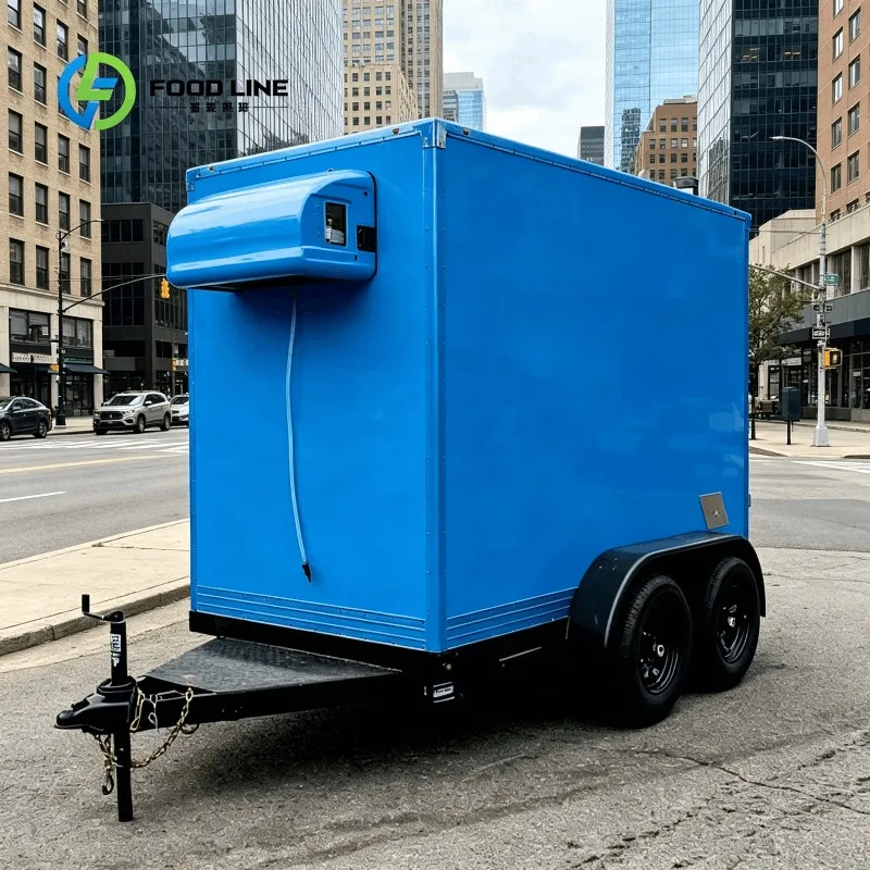 Customized Insulated Box Trailer With Compressor Cooling System For Frozen Seafood Delivery Bulk Purchase Good Price Offer