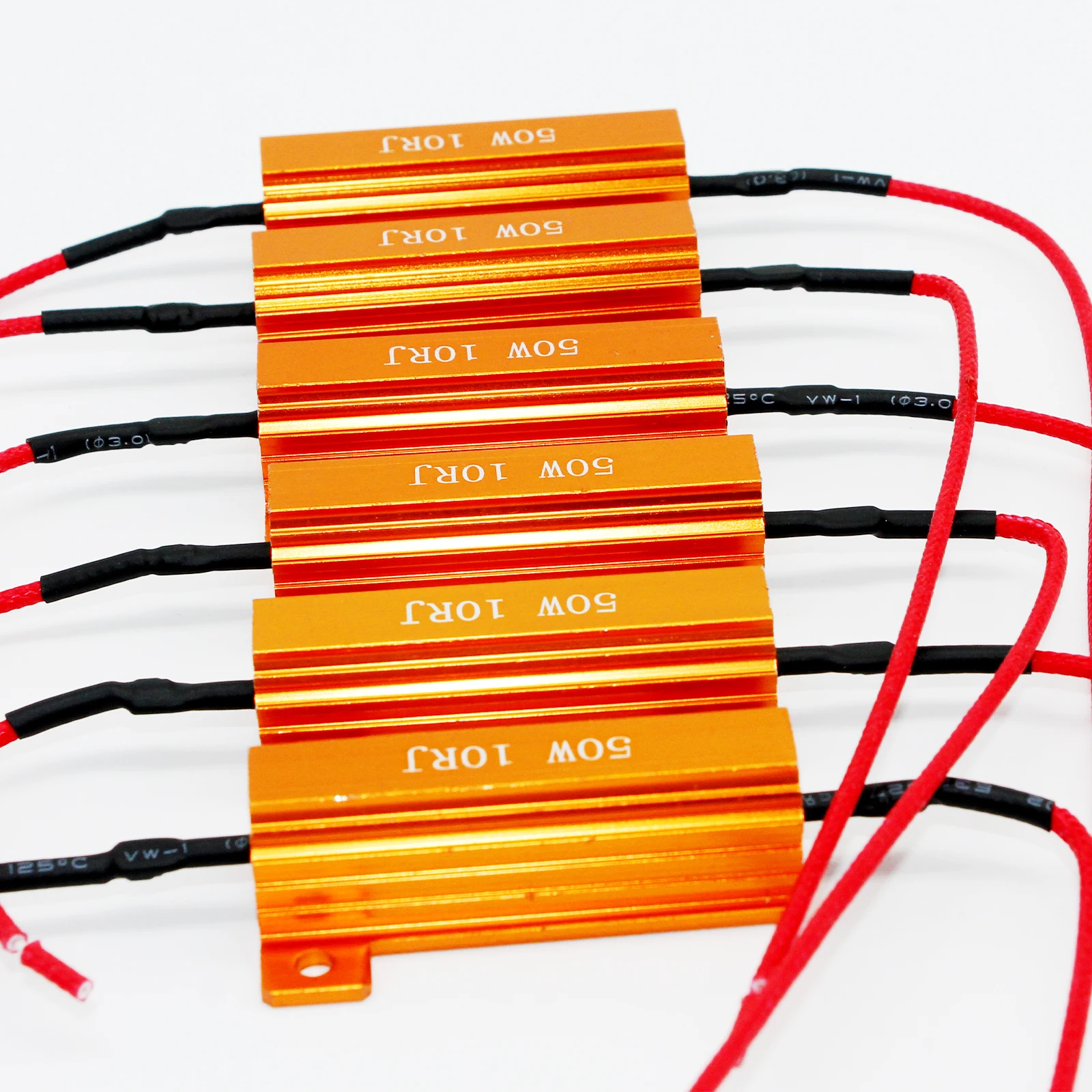 2X 4X 6X Auto LED Tail Light Resistor 50W 10 ohm Load Resistors - Fix LED Bulb Fast Hyper Flash Turn Signal Blink Error Code