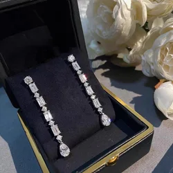 46 Styles Trendy Real 925 Silver Lab Moonstone Stud Earring Party Wedding Earrings for Women men Charm Engagement Jewelry Gift