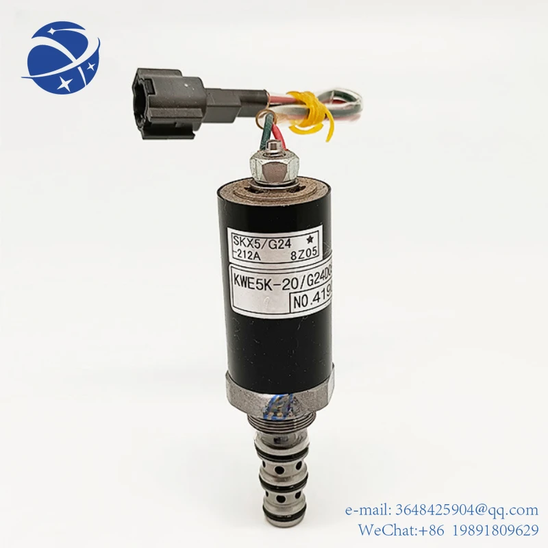 YYHC HD820-2 HD820-3 KWE5K-20/G24D05 Excavator Hydraulic Pump Solenoid Valve