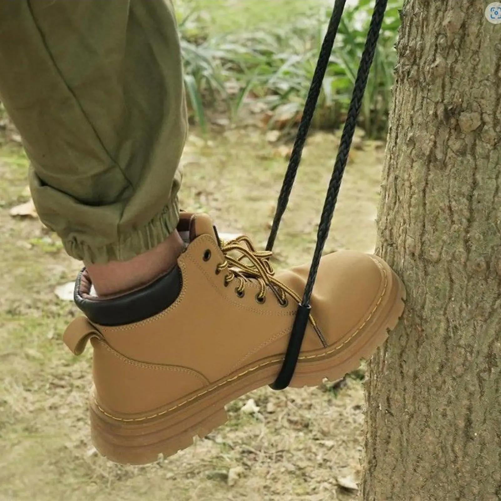 

Climbing Stick Aiders 43.3 Inches, Foot Ascender Straps For Treestand Hunting & Wilderness Survival Gear Rope Ladder Alternative