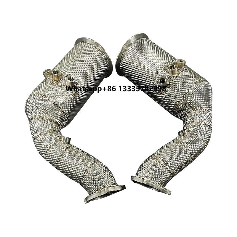 

High End Customization Reduce Exhaust Temperature Exhaust Manifold Header for Audi‘RSQ8 SQ7 Stainless Steel Downpipe