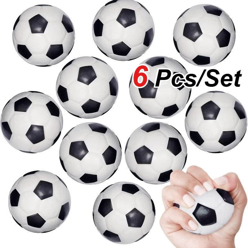 6-PCS/Set Mini 1.6 Inch Small Foam Football Pressure Relief Ball, Suitable for Adults, Soft Ease Anxiety, Party Gift Bag Filler