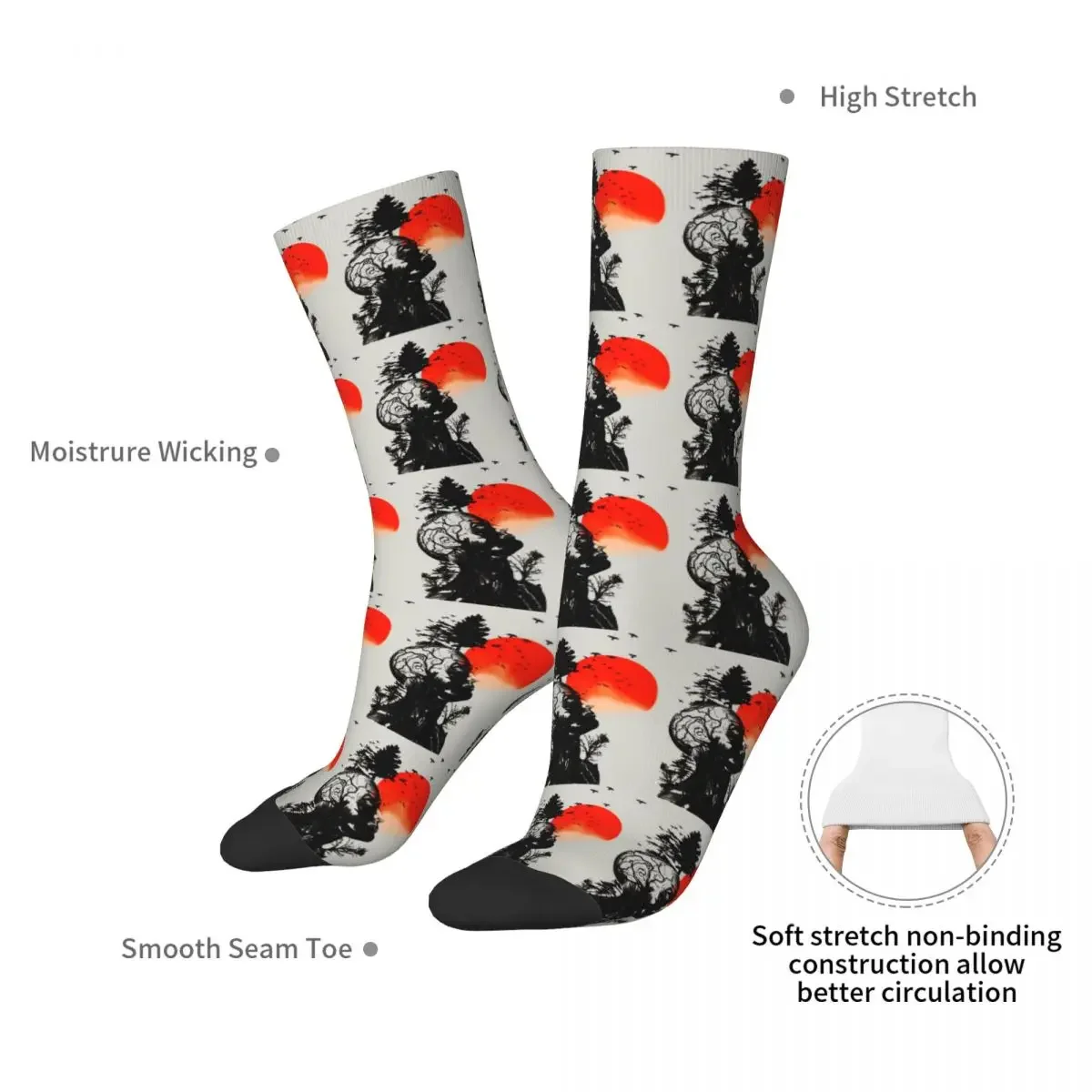 Hangovers Alans Human Tree For Men Women Socks Harajuku High Quality Stockings All Season Long Socks Accessories for Man Woman