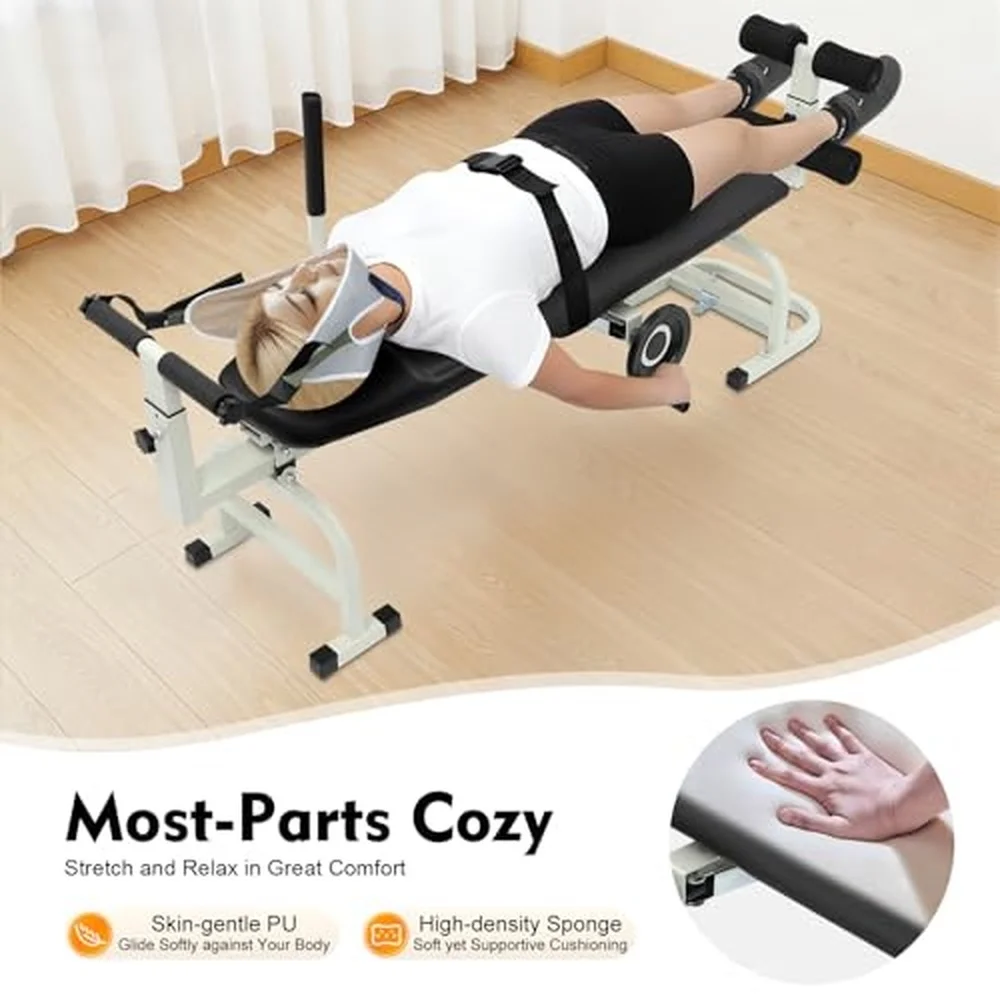 Bepritm Traction Bed Folding Massage Bed Table Cervical Versatile Neck Stretcher Taction Devices for Home Use Back