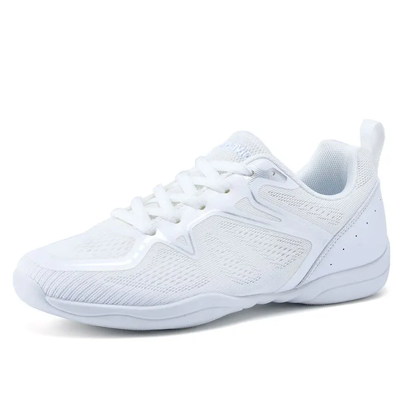 Competitive Aerobics Net Shoes White Cheerleading Sports Shoes Comfortable Breathable Competition GYM Running Shoes