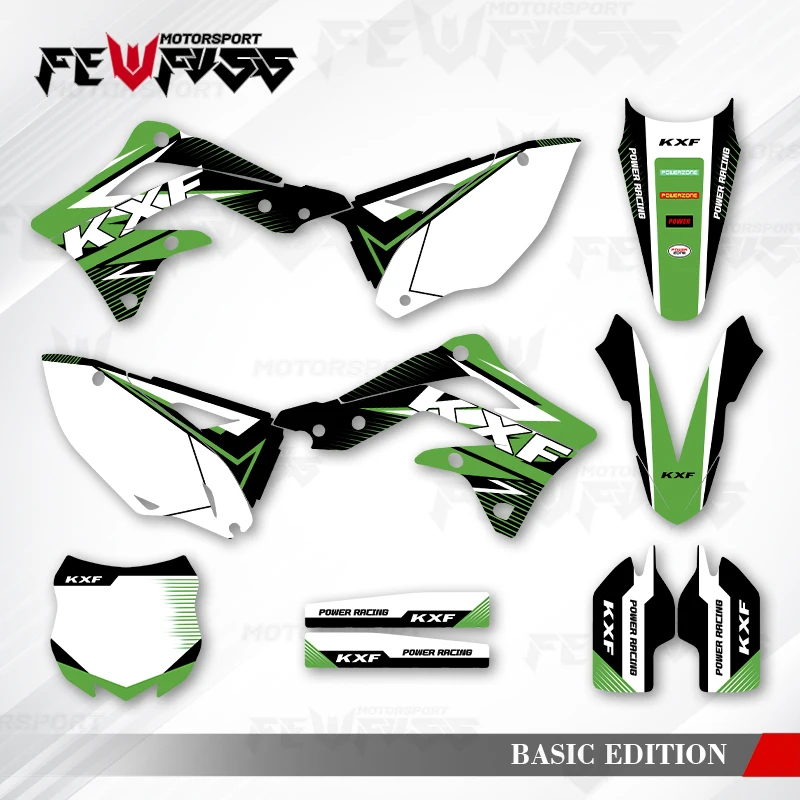 

Fewfuss Graphics Decals Stickers Motorcycle Background Custom For KAWASAKI KXF450 2012 2013 2014 2015 KXF 450