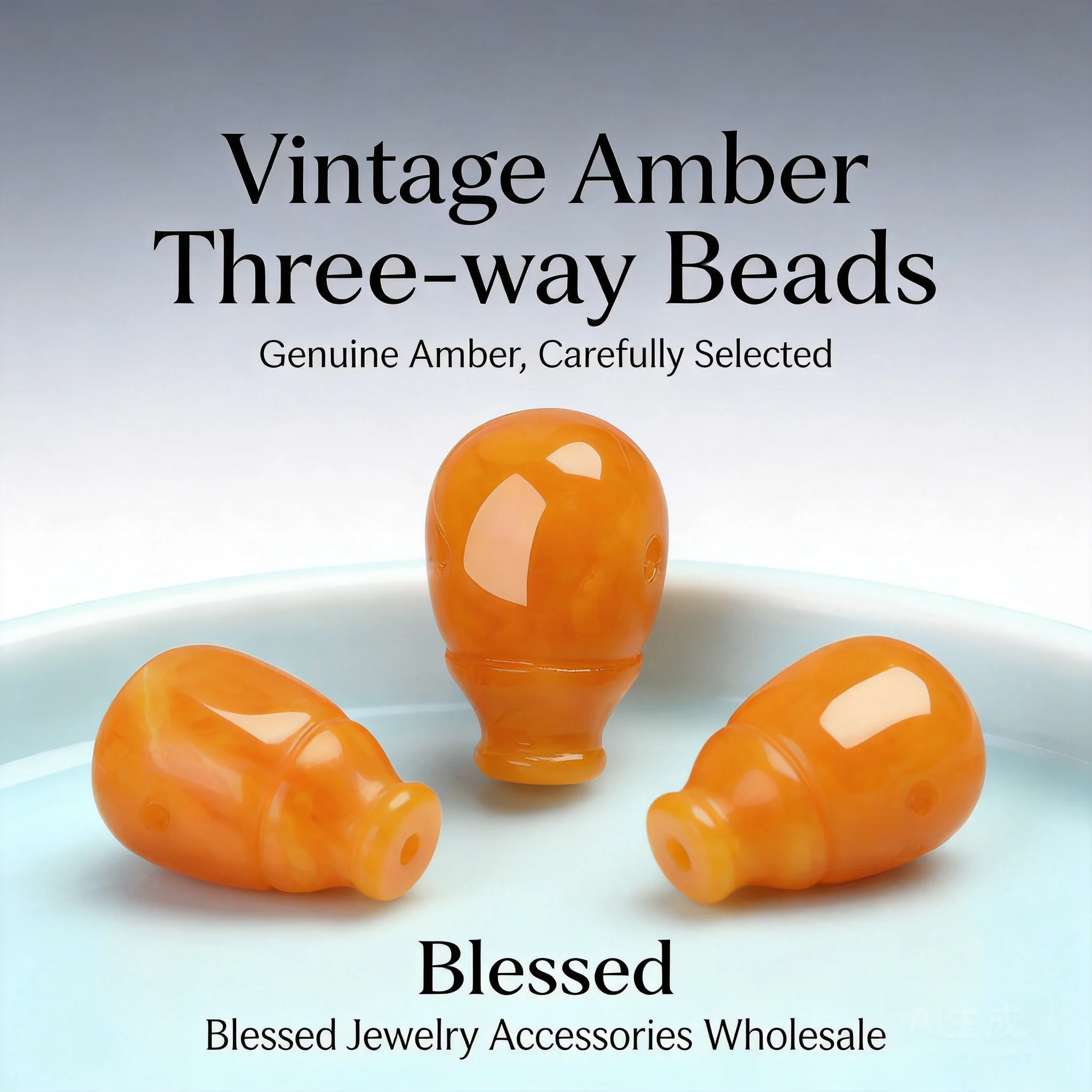 chinese-style-lucky-natural-old-amber-beeswax-3-hole-guru-beads-10mm-12mm-for-prayer-bracelet-necklace-jewelry-making-blessing