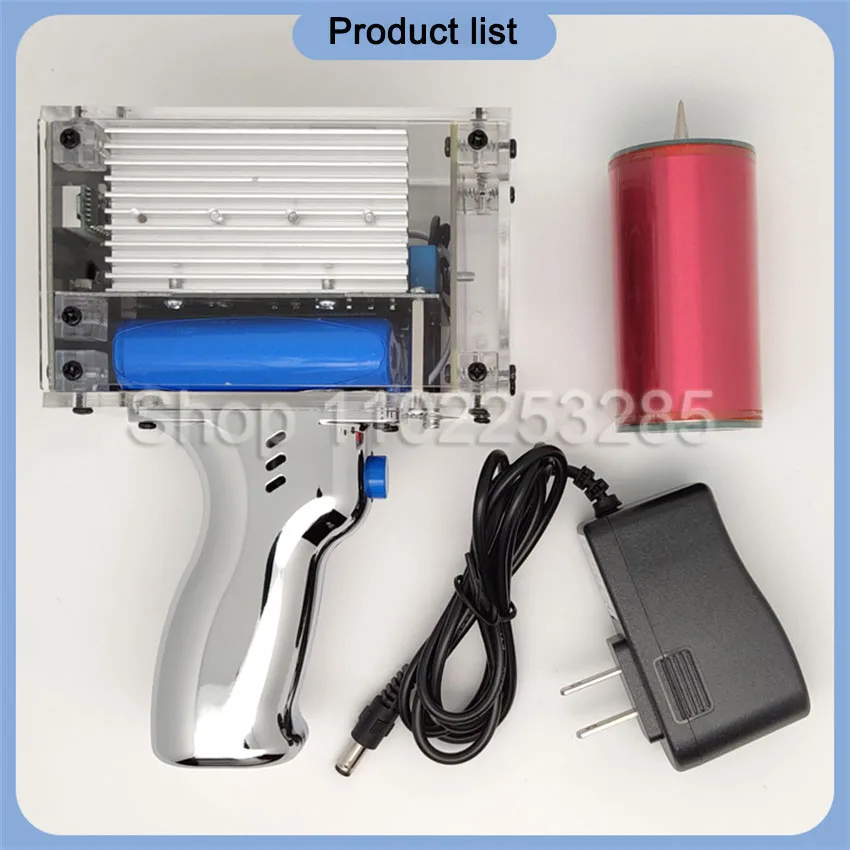 Third Generation Plus 80W 6A Tesla Coil Gun Portable Handheld Magnetic Energy Generator with Power Adapter