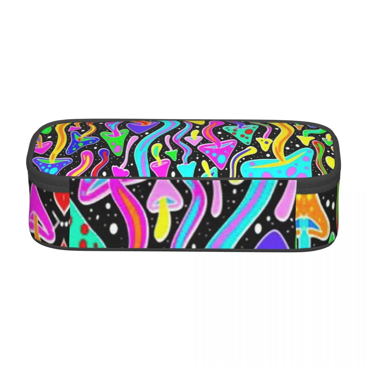 Colorful Magical Mushrooms Pattern Pencil Cases for Students Pen Box Pencil Bag Big Capacity Pencil Pouch Pen Holder