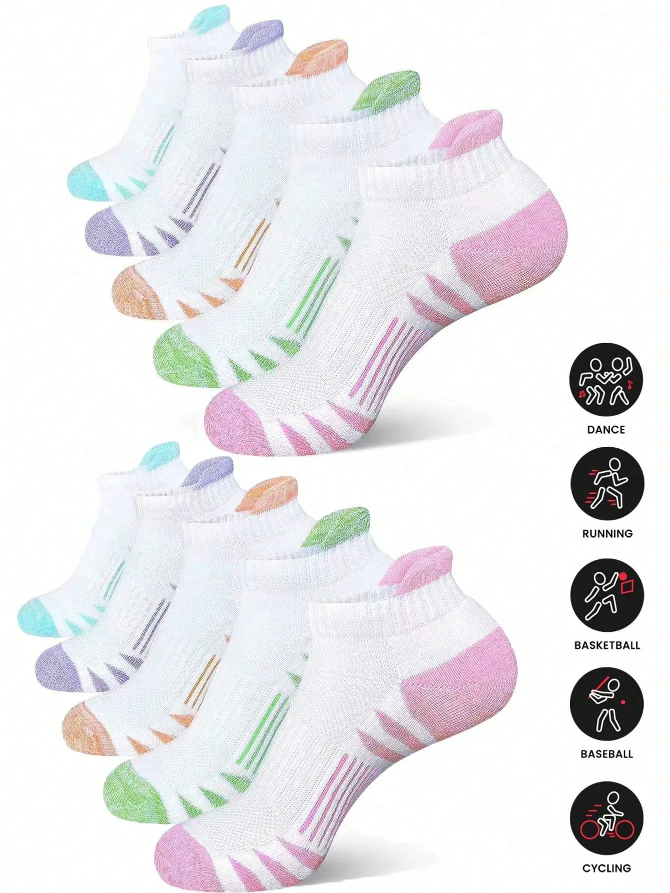 5/10 pares de calcetines para hombre y mujer, calcetines hasta el tobillo, ropa en oferta barata, zapatos deportivos bonitos Y2K, regalo divertido para el día de San Valentín