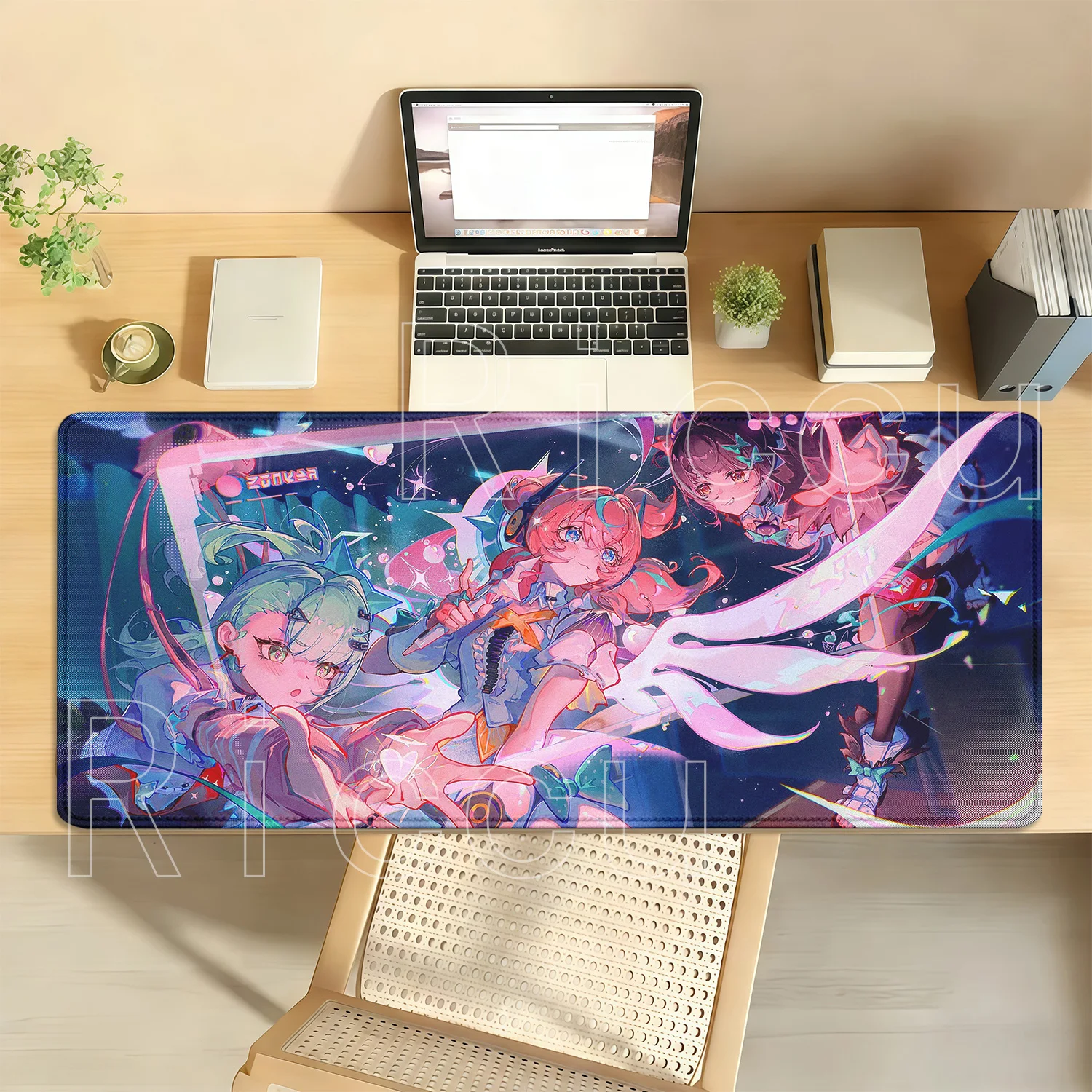 HD Printing Aria Sunna Nangong Yu‌ Mousepad Angels of Delusion AOD Gaming Mouse Pad ZZZERO Zenless Zone Zero Anime Girl Desk Mat