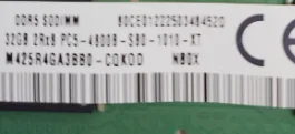 

Для ноутбука 32G 2RX8 PC5-4800B-SB0 DDR5 SODIMM M425R4GA3BB0-CQK Ноутбук 32G