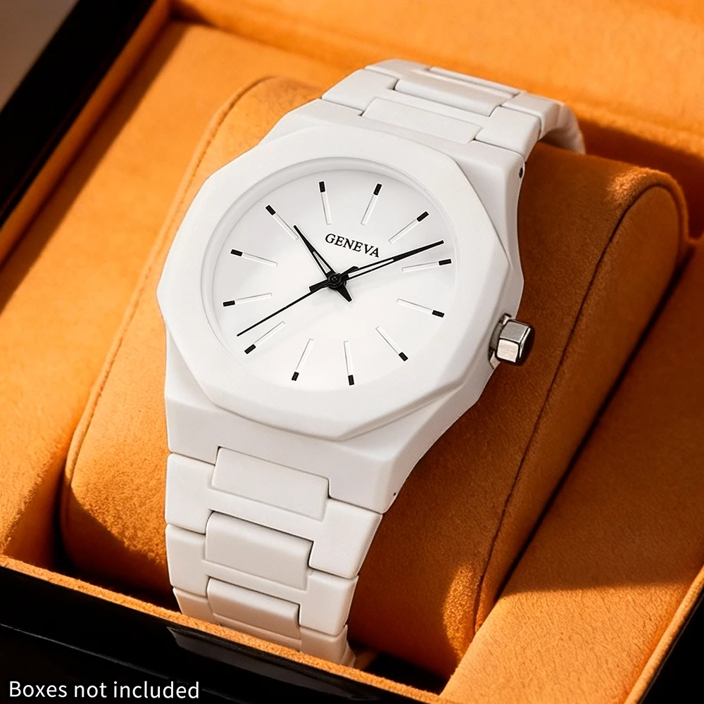 1-piece new watch, polygonal dial, fashionable and trendy accessory for outfit coordination, with a premium feel
