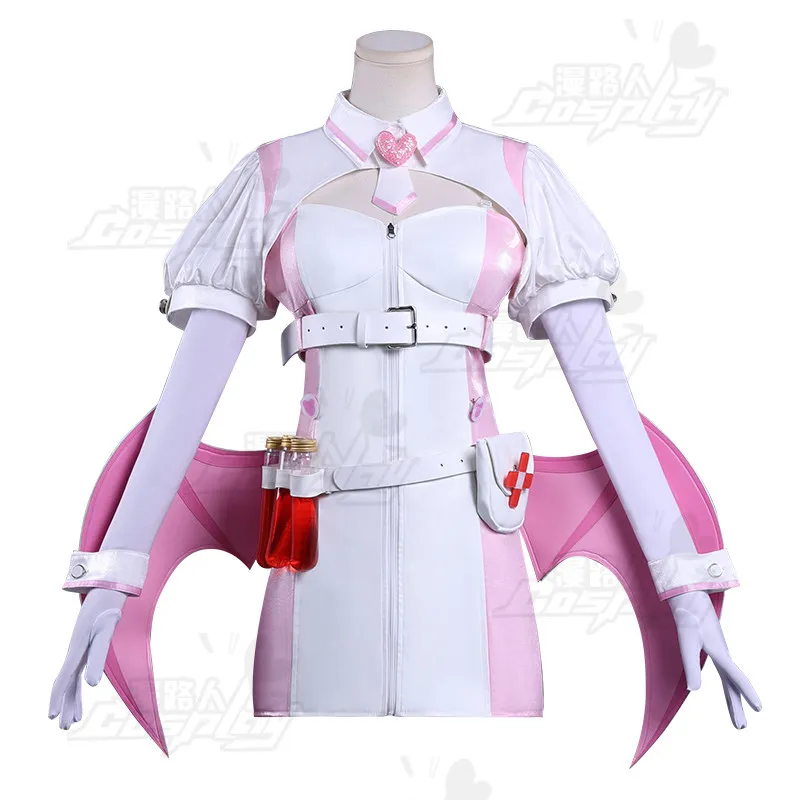 Disfraz de cosplay de Muse Dash Buro Nocturne Bloodheir, conjunto completo de enfermera vampiro, traje de juego de anime para mujer