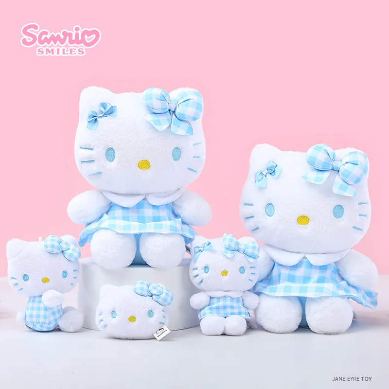 Genuine Licensed Sanrio Hello Kitty Plush Pendant, Cute Side‑Posture Stuffed Doll Keychain, Delicate Bag Charm Ornament, Collect
