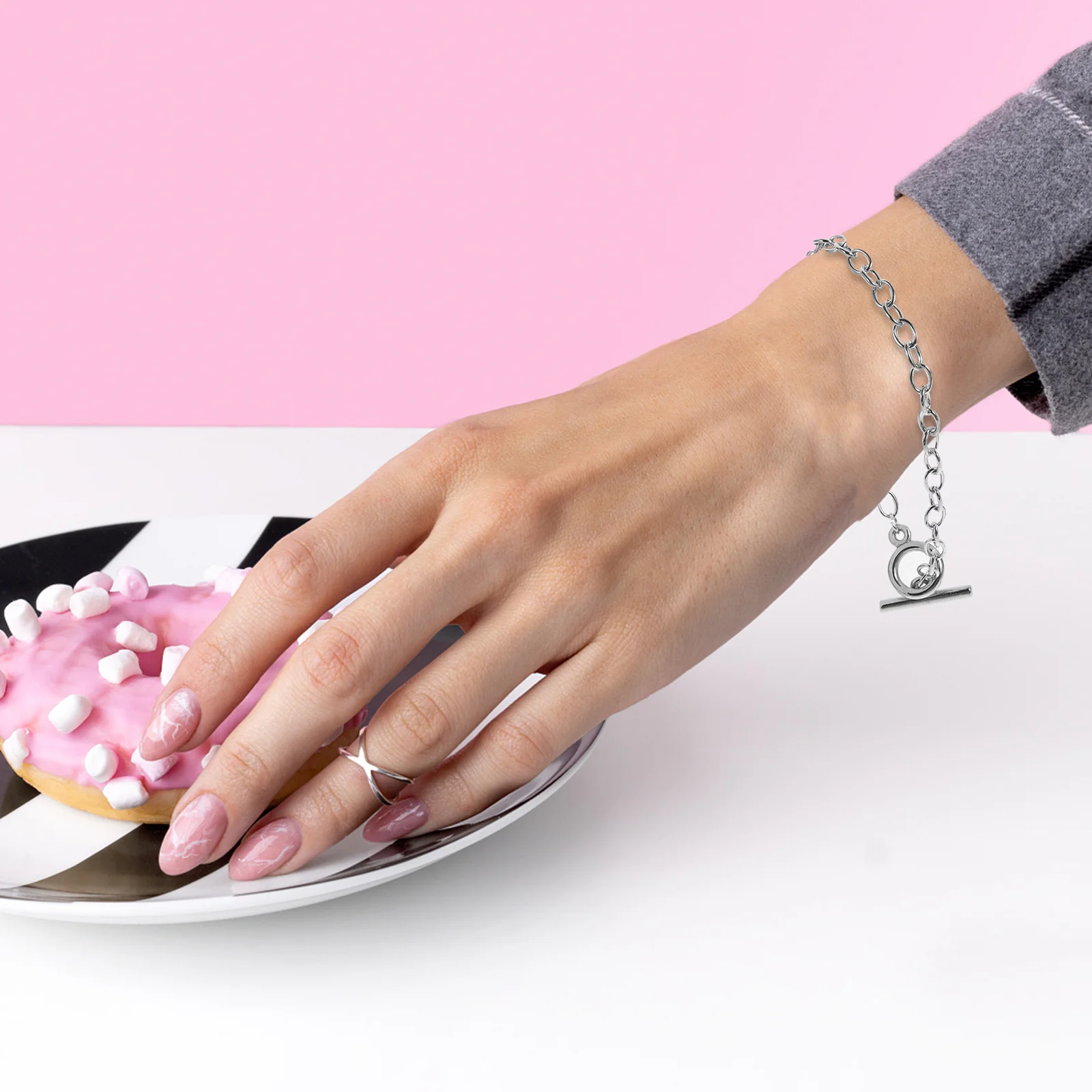 

30 шт. браслеты для женщин, цепочка из сплава, изготовление ювелирных изделий своими руками, ремесленный декор на запястье, браслет-подвеска, регулируемый, устойчивый к ржавчине, вечерние, пляжные