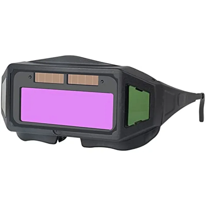 Professional Welding Goggles,Welding Goggles LCD Solar Battery Self-Shadowing/Shading Eye Protection Goggles for Eye Protection