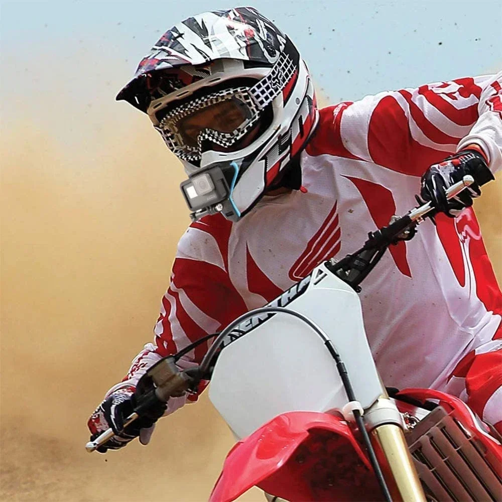 ​​Motorcycle Helmet Chin Bracket - GoPro Action Sports Camera Mount Accessory​​