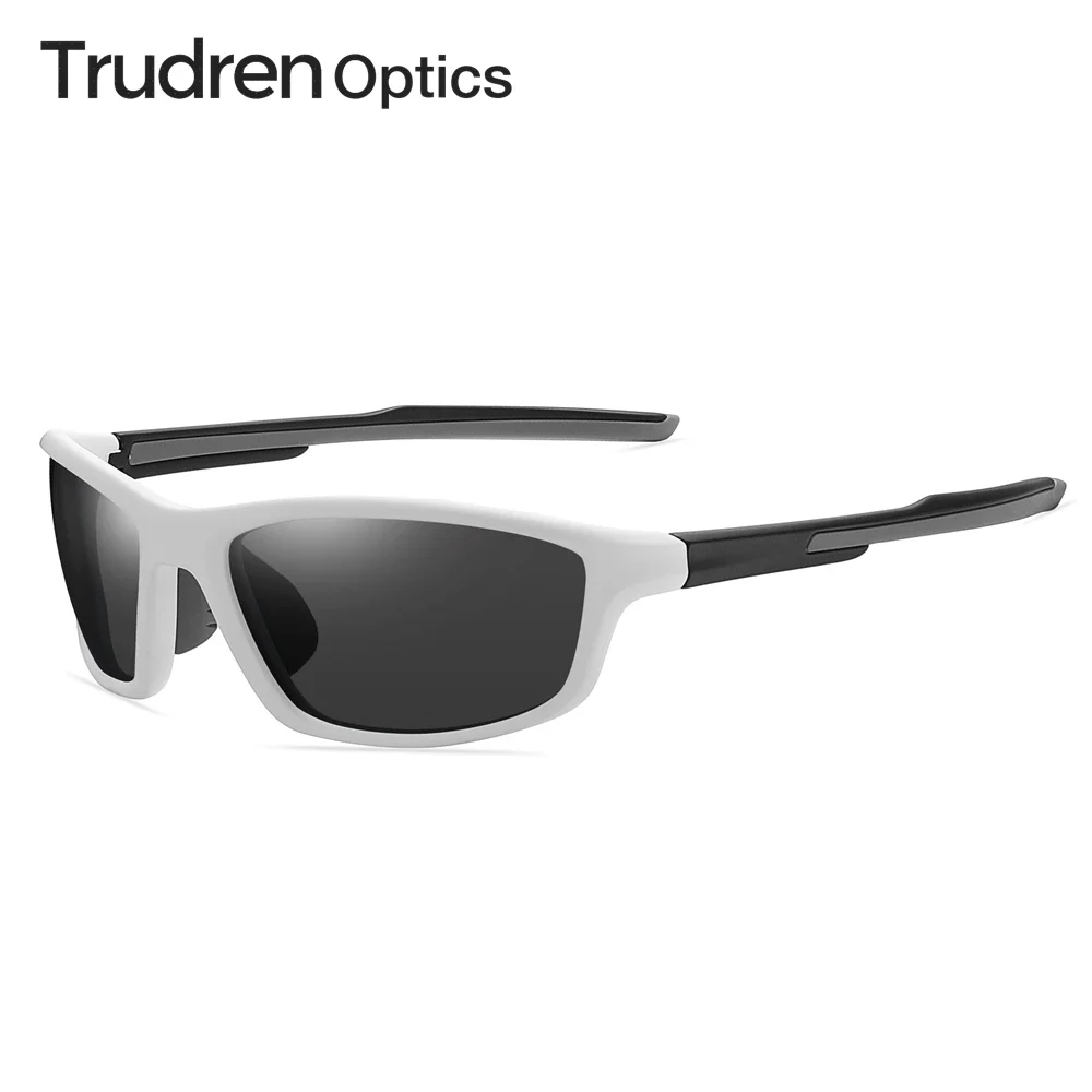 

Trudren Unisex Sports Polarized Sunglasses for Men Womens TR-90 Wrap-around Active Sun Glasses with Adjustable Nose Pads 2063