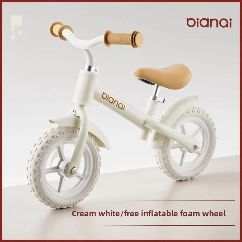 12 Inch Toddler Walking Bike with Inflation‑Free Foam Wheels, Adjustable Seat, Lightweight Frame for 1‑5 Years Old Boys Girls