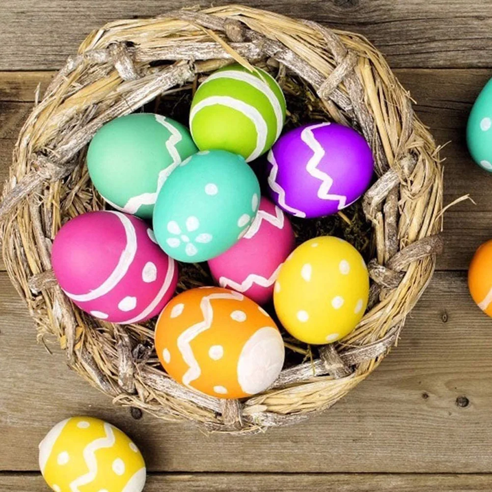 ชุดงานฝีมือไข่ไม้ DIY 2 ชุด ไข่ไม้ยังไม่เสร็จ สำหรับระบายสีด้วยมือ สำหรับเด็ก กิจกรรมศิลปะเพื่อการศึกษา งานฝีมือไม้เปล่า