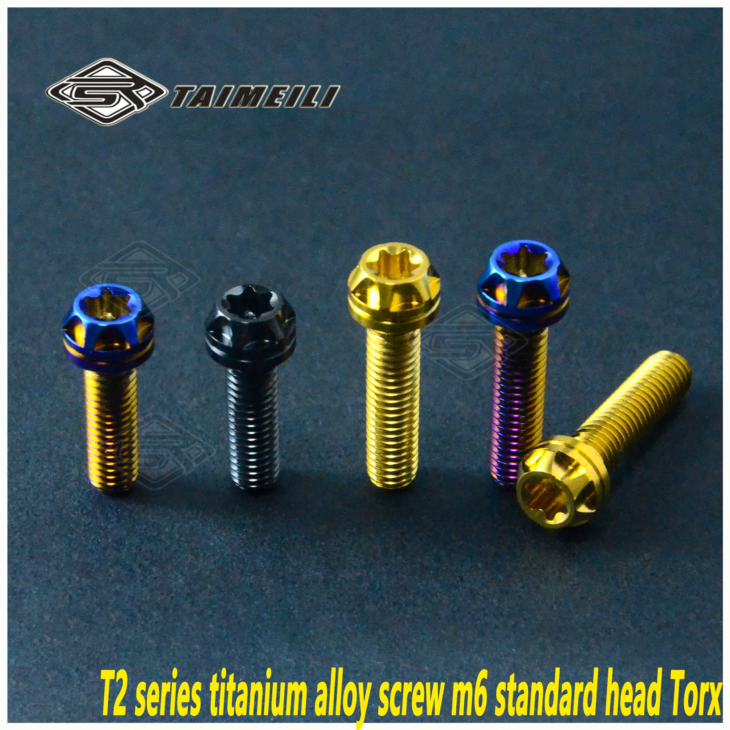 TAIMEILI 1pcs Titanium alloy screw T2 series standard head M6x20/25/30/35mm Torx modified repair screw