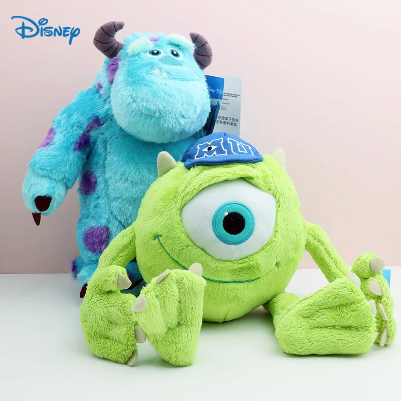 

2 шт., Джеймс П. Салливан и Майк Вазовски, игрушки Диснея, каваи, мягкие мультяшные животные, аниме, куклы, подарок на день рождения для женщин, девочек