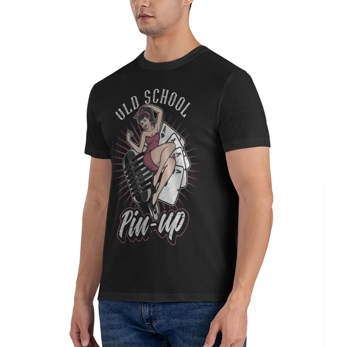 Old School Rockabilly Vintage Rock And Roll Music Pin Up Girl T-Shirts for Men Vintage Rockabilly Rock and Roll 14