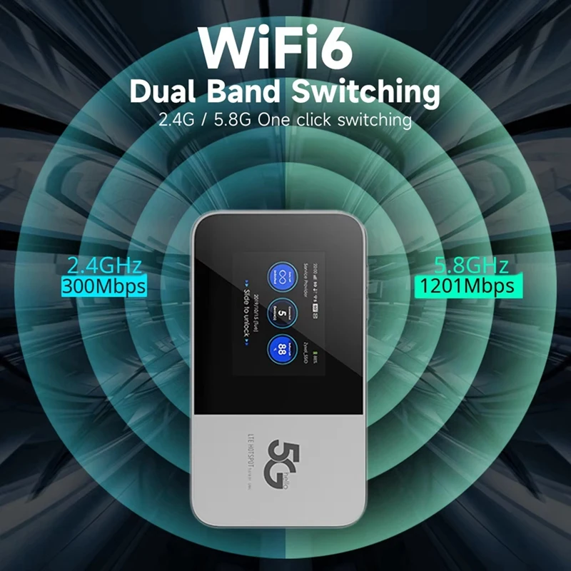 Diário m2b 5g mifi sem fio mini roteador de banda larga portátil viagem wi-fi hotspot móvel 5g modem cartão sim roteador wi-fi 5ghz wifi6
