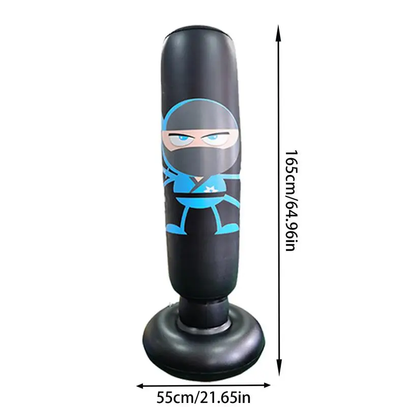 أطفال اللكم حقيبة 65 بوصة الوقوف الاطفال اللكم حقيبة لعبة مستقرة نفخ كيس ملاكمة معدات الملاكمة نفخ اللكم حقيبة