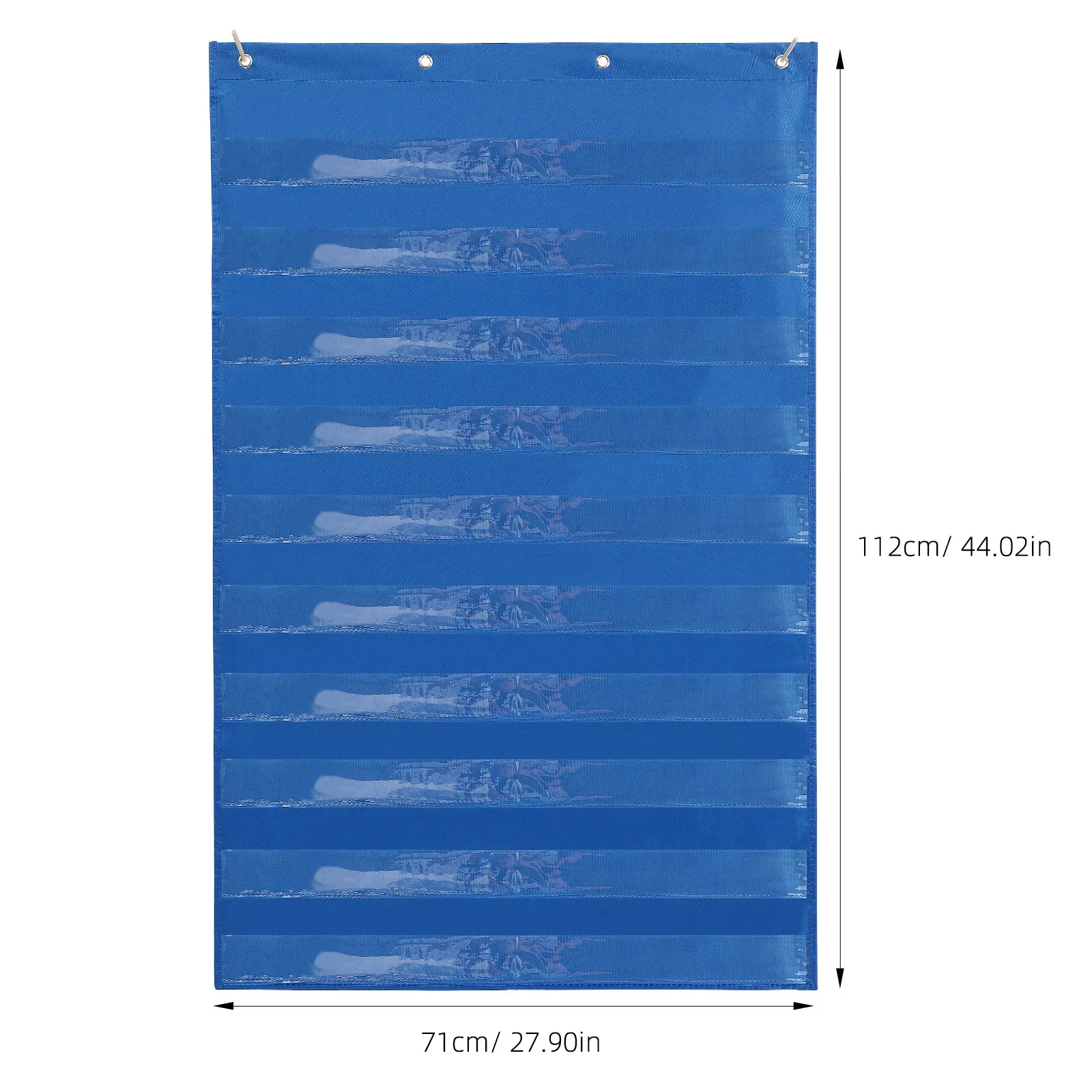 1Pcs Premium Polyester Wall Pocket Chart Hanging Storage Bag for Classroom Home Teaching Supplies Sentence Strips Holder Wall