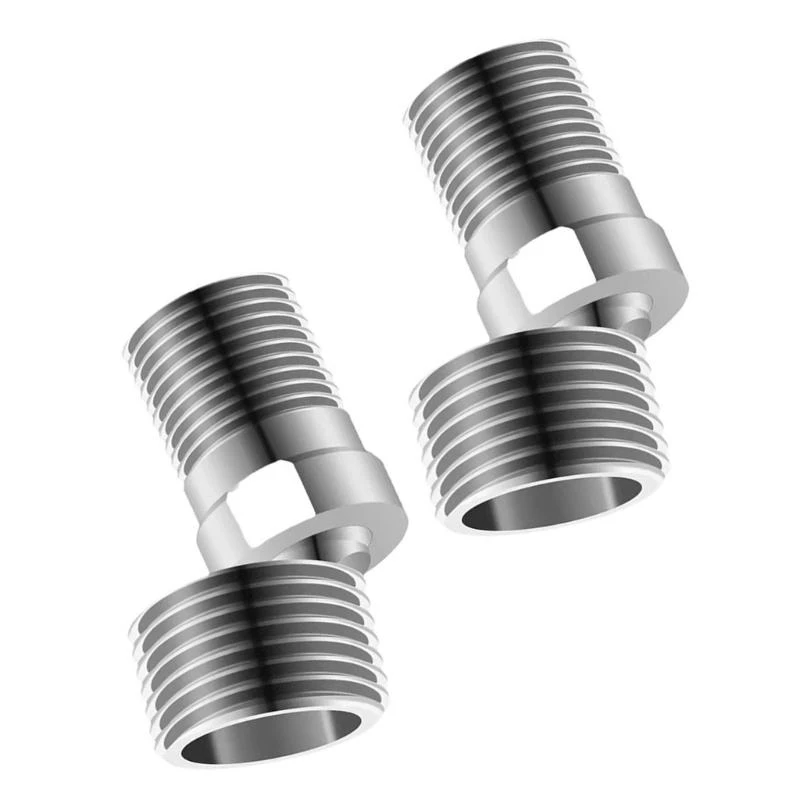

360 Degree Adjustable Angled Bents Base Universals Shower Arm Extension Stainless Steels Shower Tap Adapter Enduring
